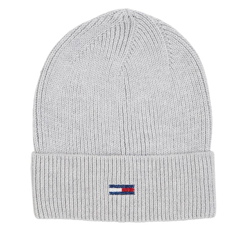 Mütze Tommy Jeans Tjw Flag Beanie AW0AW15474 Silver Grey P03 von Tommy Jeans