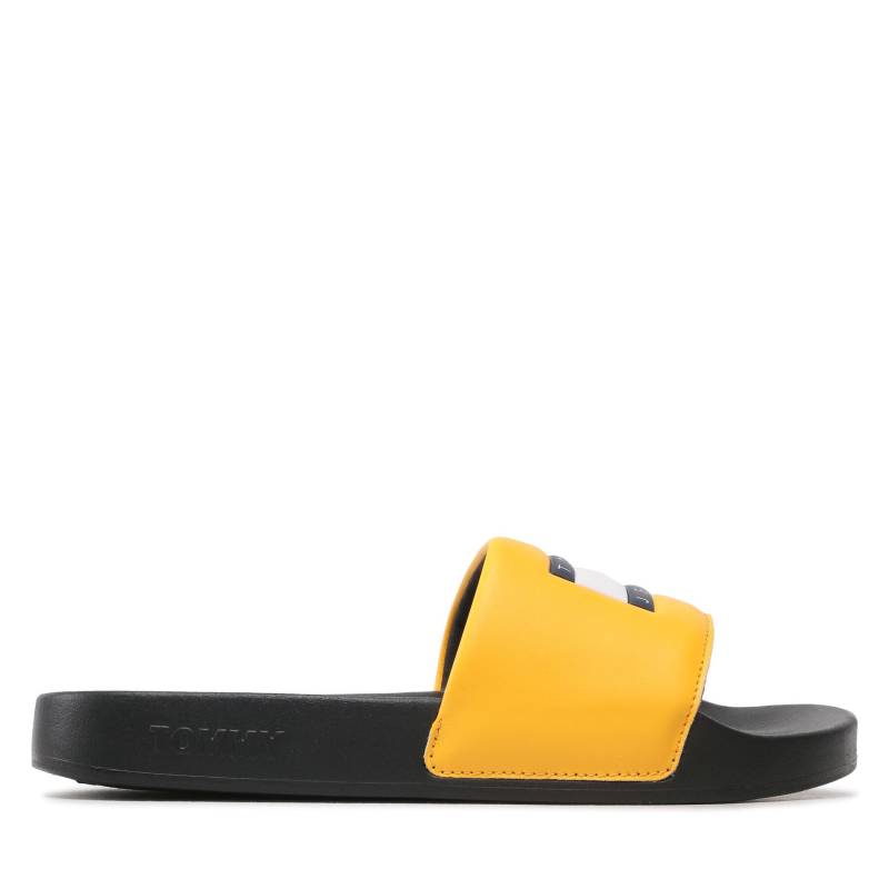 Pantoletten Tommy Jeans Pool Slide EN0EN02063 Warm Yellow ZFM von Tommy Jeans