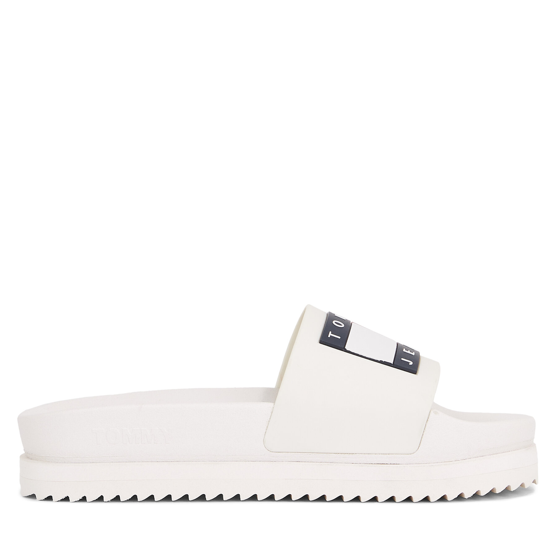 Pantoletten Tommy Jeans Tjw Elevated Flatform Slide EN0EN02451 Ecru YBL von Tommy Jeans