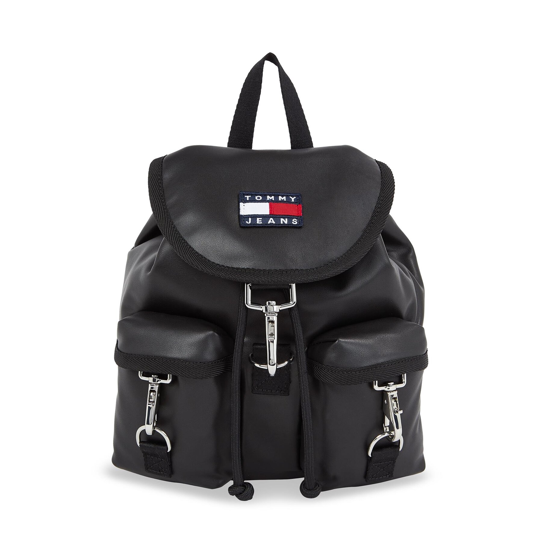 Rucksack Tommy Jeans Tjw Heritage Flap Backpack AW0AW15435 Black BDS von Tommy Jeans