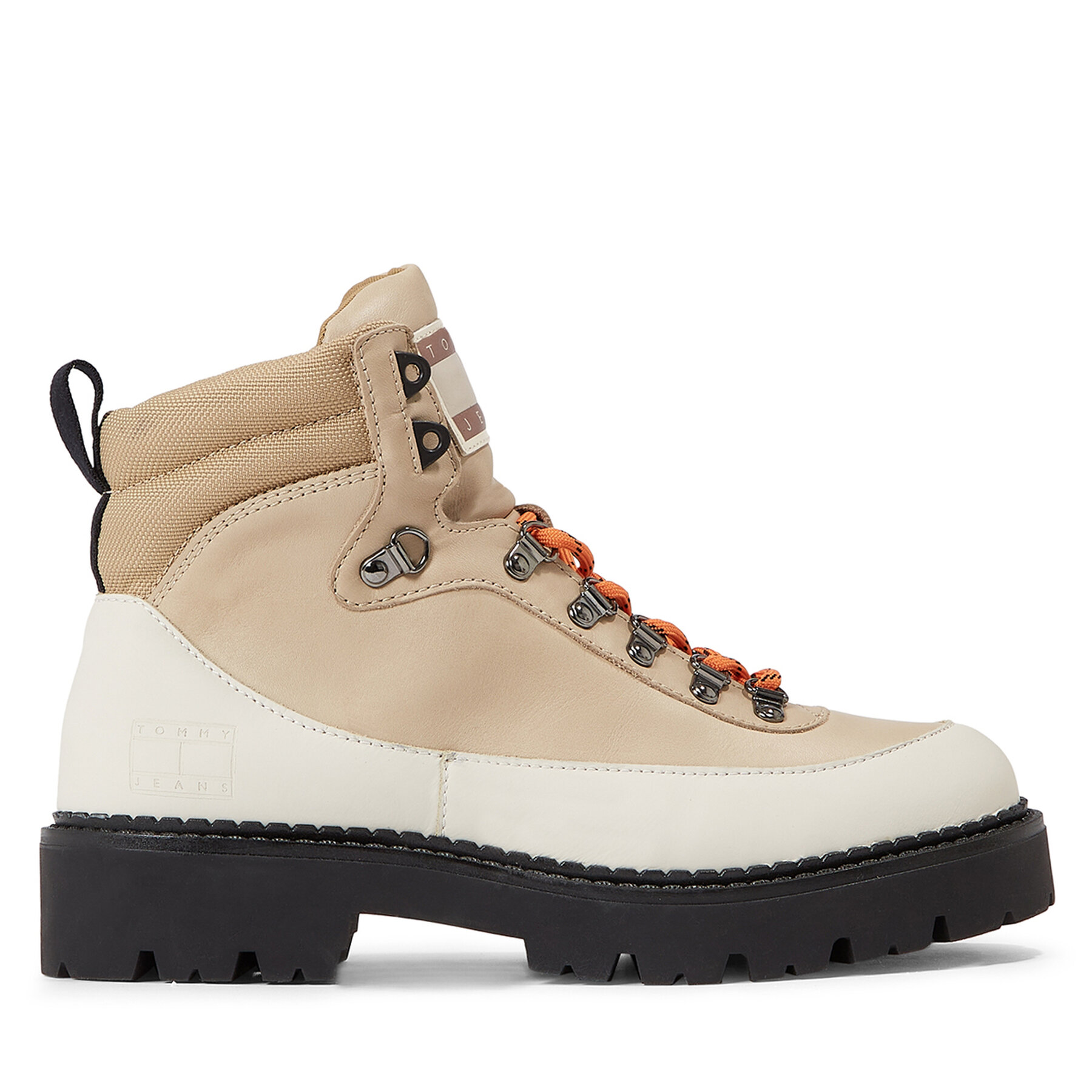 Schnürstiefeletten Tommy Jeans Tjm Boot Hiker EM0EM01252 Sandalwood/ Bleached Stone RBT von Tommy Jeans