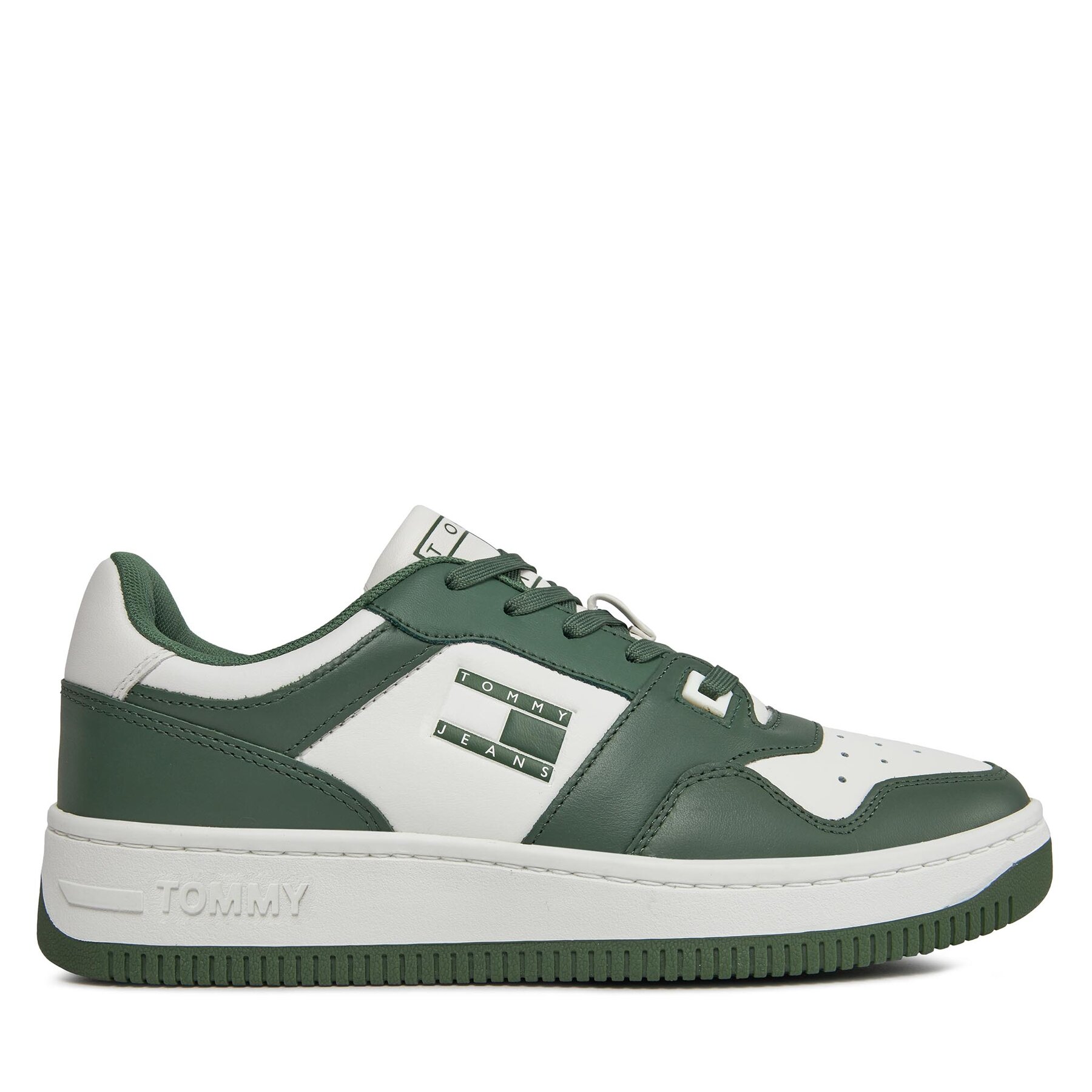 Sneakers Tommy Jeans Basket Premium EM0EM01216 Urban Green MBG von Tommy Jeans