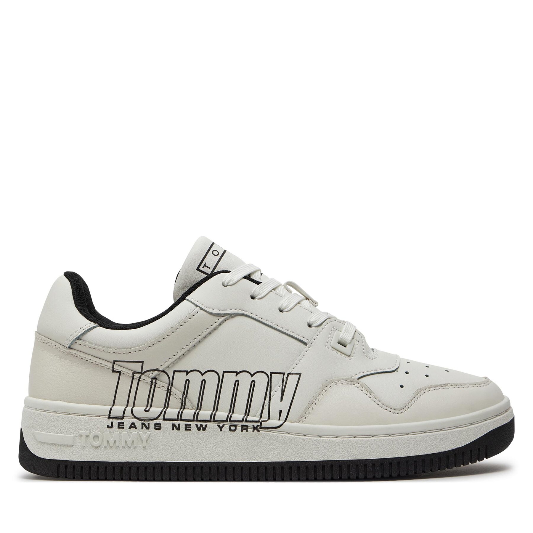 Sneakers Tommy Jeans Tjm Basket Logo EM0EM01257 Ecru YBL von Tommy Jeans