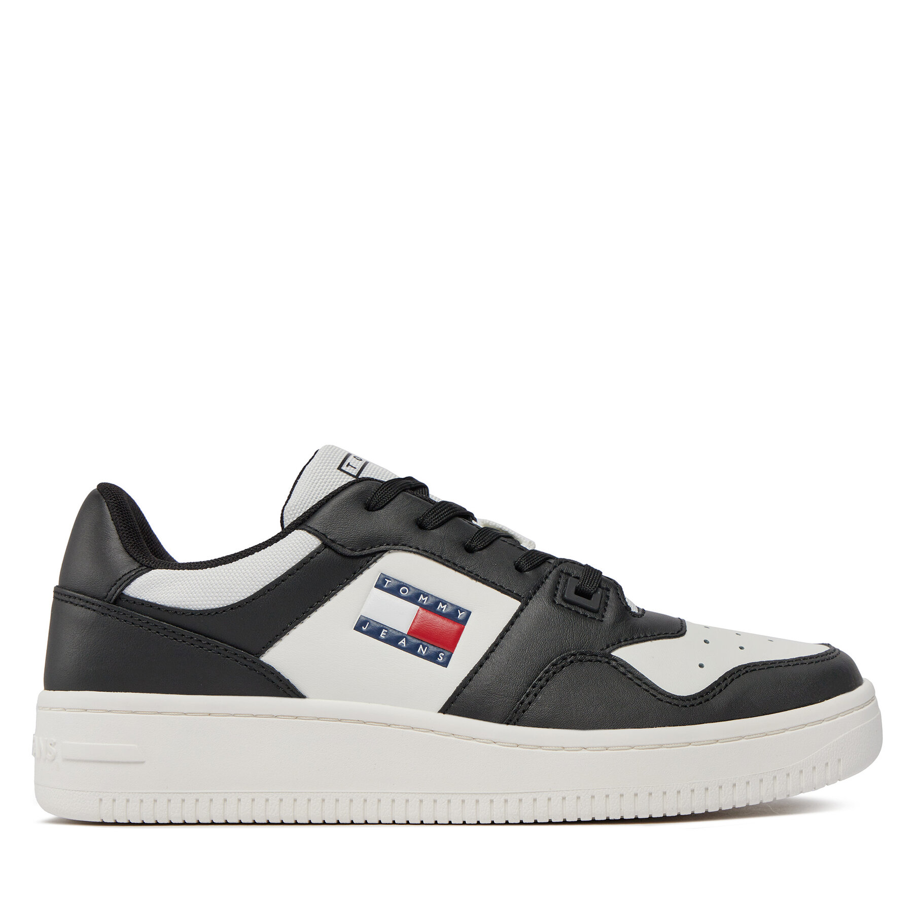 Sneakers Tommy Jeans Tjm Retro Basket Ess EM0EM01395 Black/Ecru YBL von Tommy Jeans