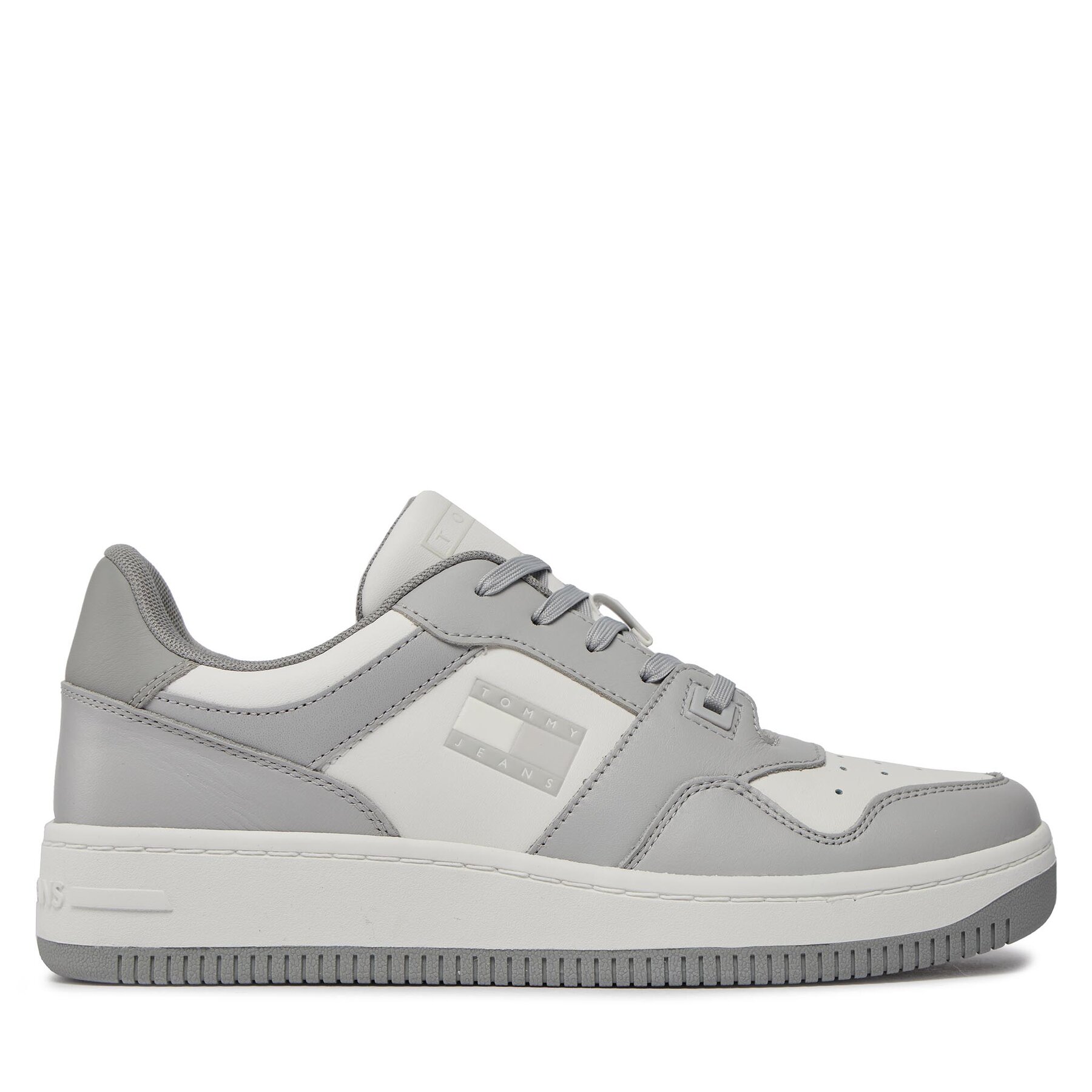 Sneakers Tommy Jeans Tjm Retro Basket Tonal Logo EM0EM01347 Grey PRQ von Tommy Jeans