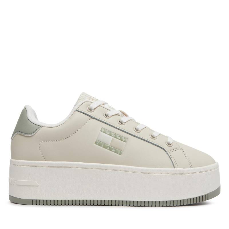 Sneakers Tommy Jeans Tjw Flatform Ess EN0EN02518 Écru von Tommy Jeans
