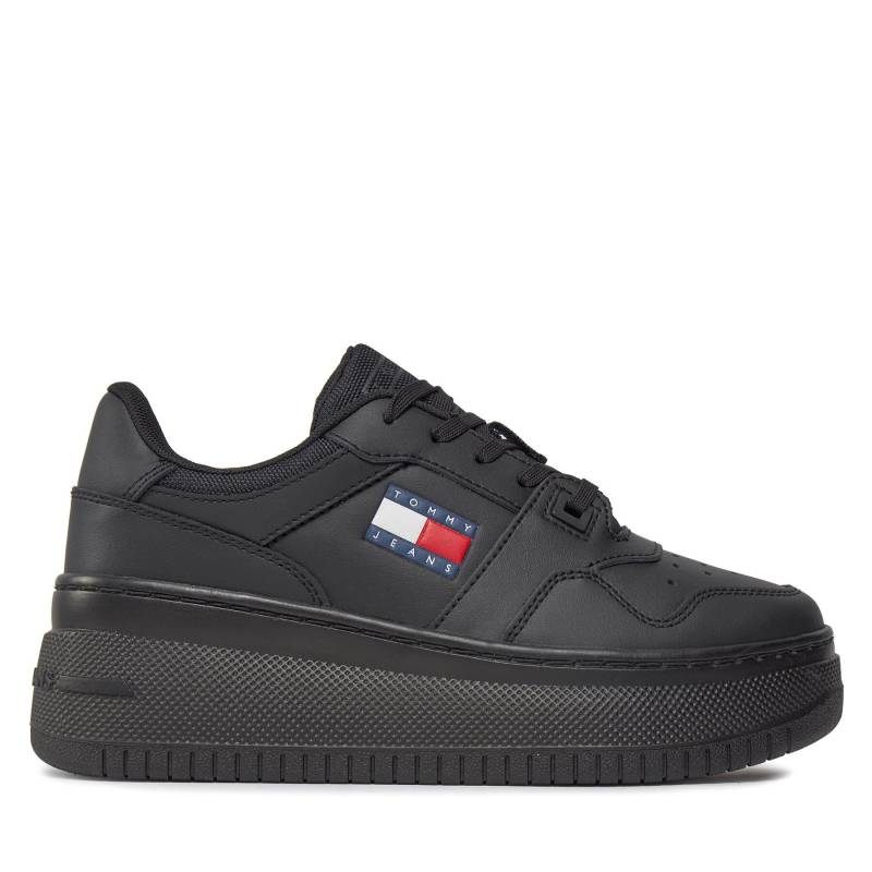 Sneakers Tommy Jeans Tjw Retro Basket Flatform Ess EN0EN02506 Triple Black BDS von Tommy Jeans