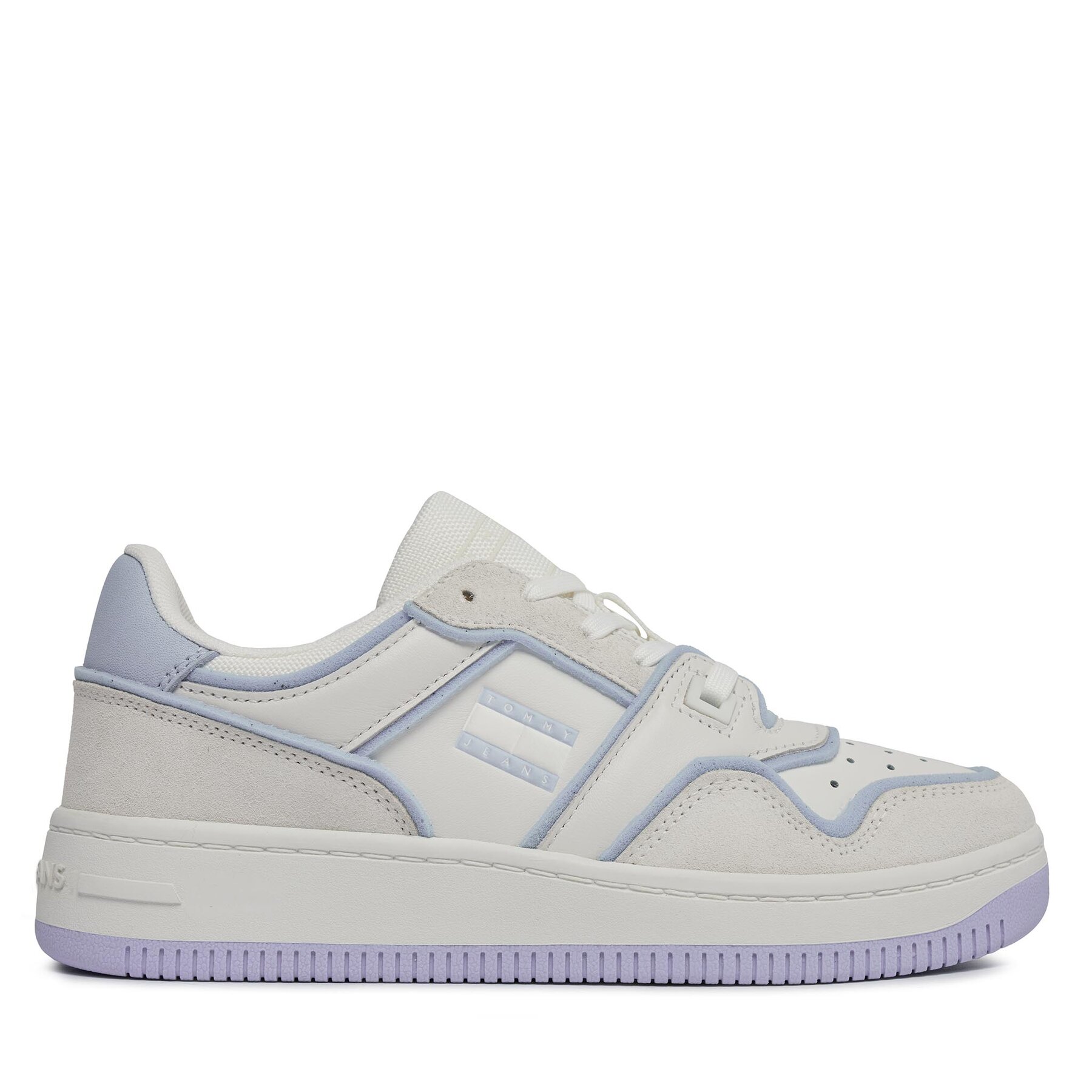 Sneakers Tommy Jeans Tjw Retro Basket Foam Edge EN0EN02420 Ecru / Breezy Blue YBL von Tommy Jeans