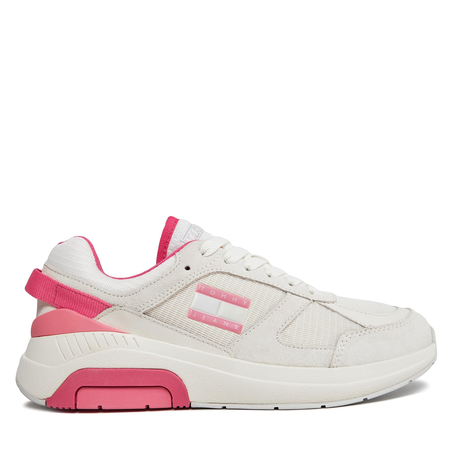 Sneakers Tommy Jeans Tjw Runner Combined EN0EN02512 Ivory / Pink Alert 0K9 von Tommy Jeans