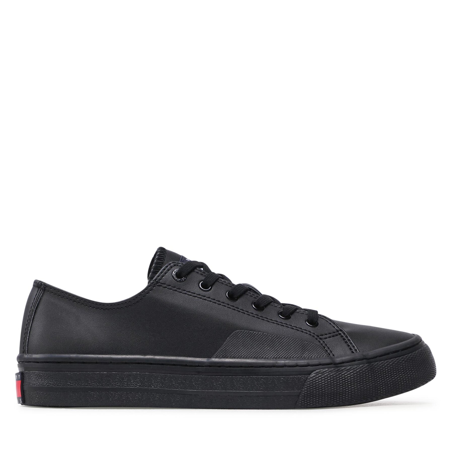 Sneakers aus Stoff Tommy Jeans Leather Vulc EM0EM01047 Black BDS von Tommy Jeans