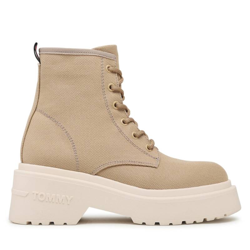 Stiefeletten Tommy Jeans Lace Up Festiv EN0EN02133 Gentle Gold AB9 von Tommy Jeans