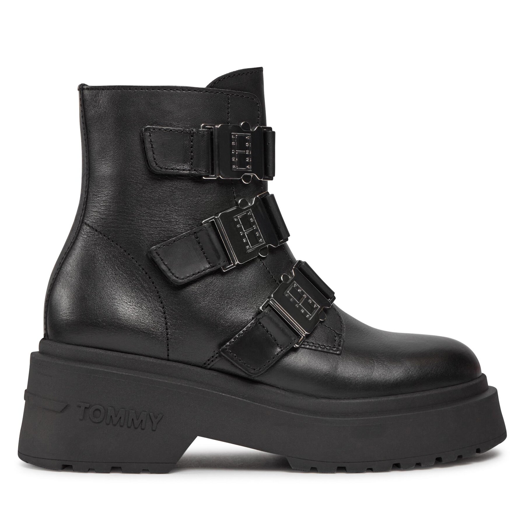 Stiefeletten Tommy Jeans Tjw Chunky Boot Hardware EN0EN02443 Black BDS von Tommy Jeans