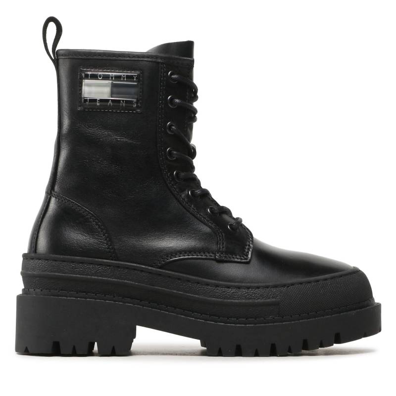 Stiefeletten Tommy Jeans Tjw Foxing Lace Up EN0EN02217 Schwarz von Tommy Jeans
