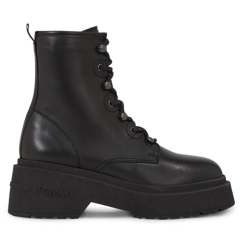 Stiefeletten Tommy Jeans Tjw Lace Up Boot Chunky EN0EN02404 Schwarz von Tommy Jeans