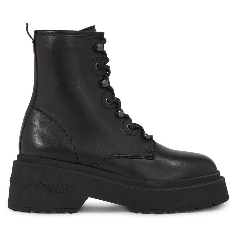 Stiefeletten Tommy Jeans Tjw Lace Up Boot Chunky EN0EN02404 Black BDS von Tommy Jeans