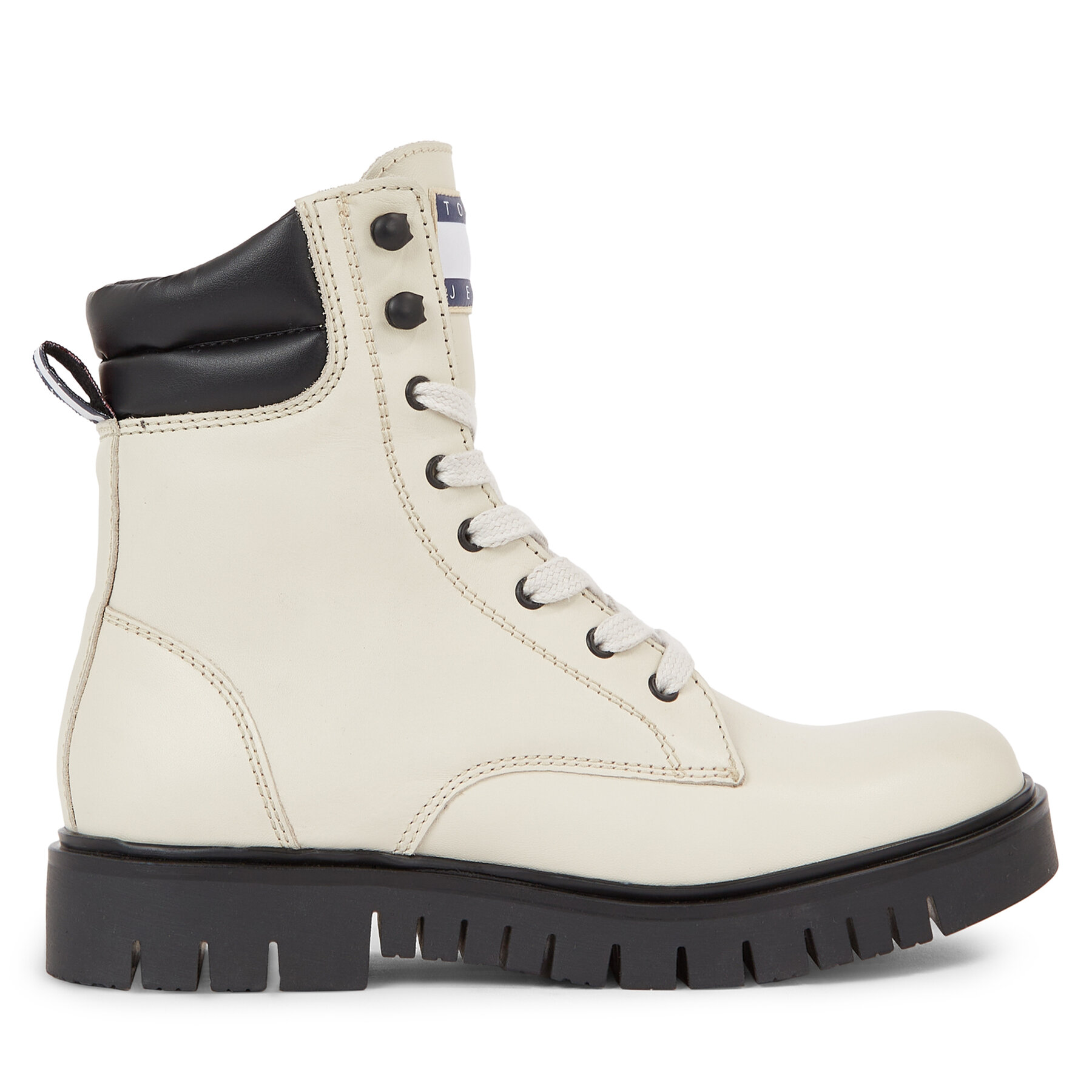 Stiefeletten Tommy Jeans Tjw Lace Up Boot EN0EN02314 Bleached Stone AEV von Tommy Jeans