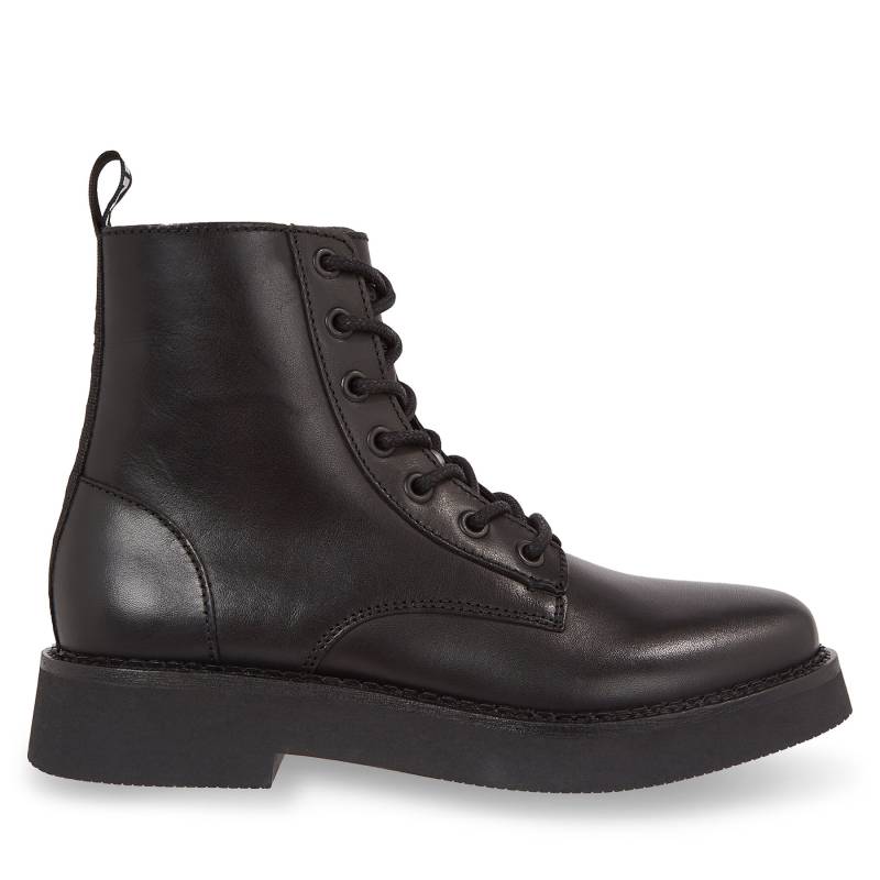 Stiefeletten Tommy Jeans Tjw Lace Up Flat Boot EN0EN02310 Black BDS von Tommy Jeans