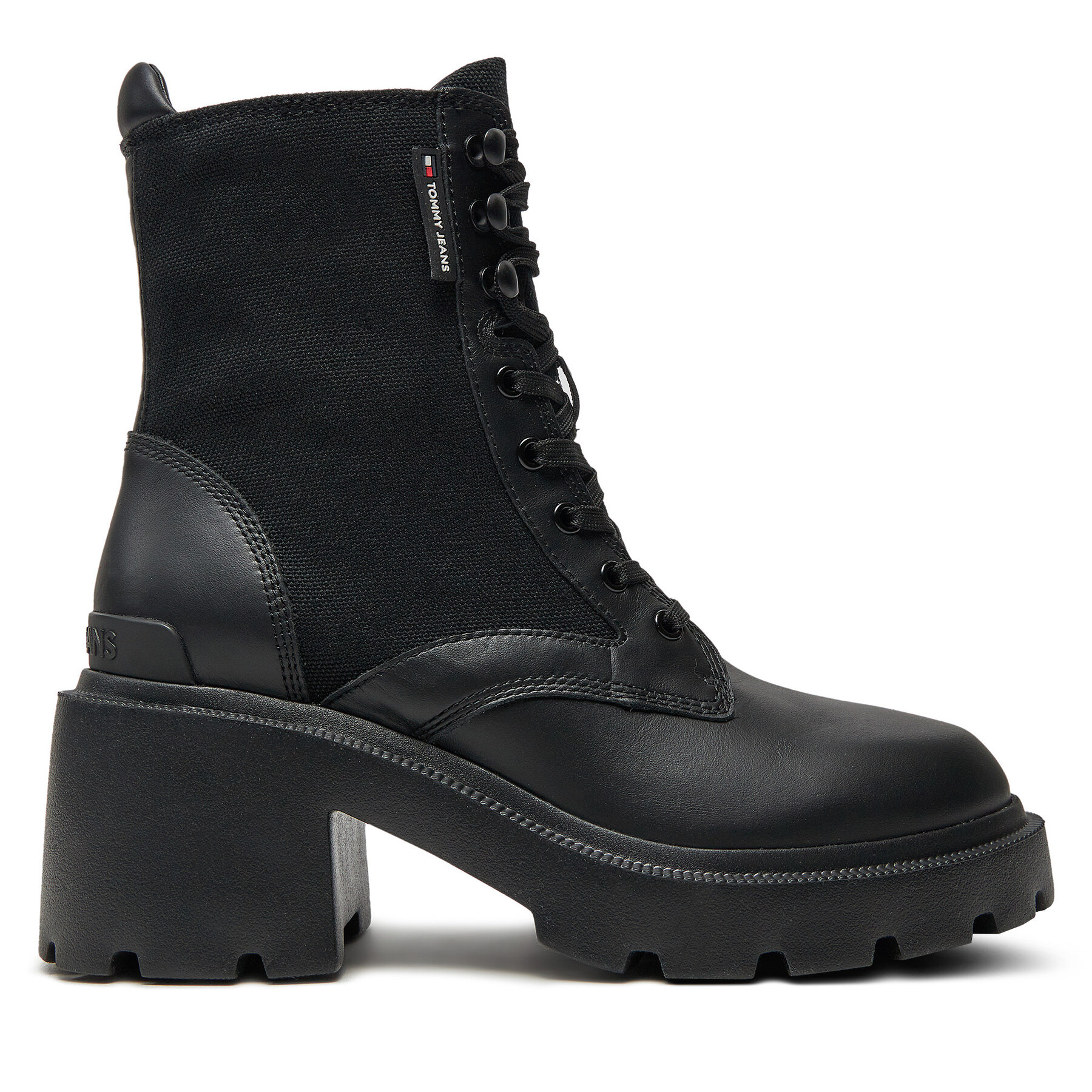 Stiefeletten Tommy Jeans Tjw Mid Heel Boot Mix Media EN0EN02556 Schwarz Stiefeletten Tommy Jeans Tjw Mid Heel Boot Mix Media EN0EN02556 Schwarz von Tommy Jeans