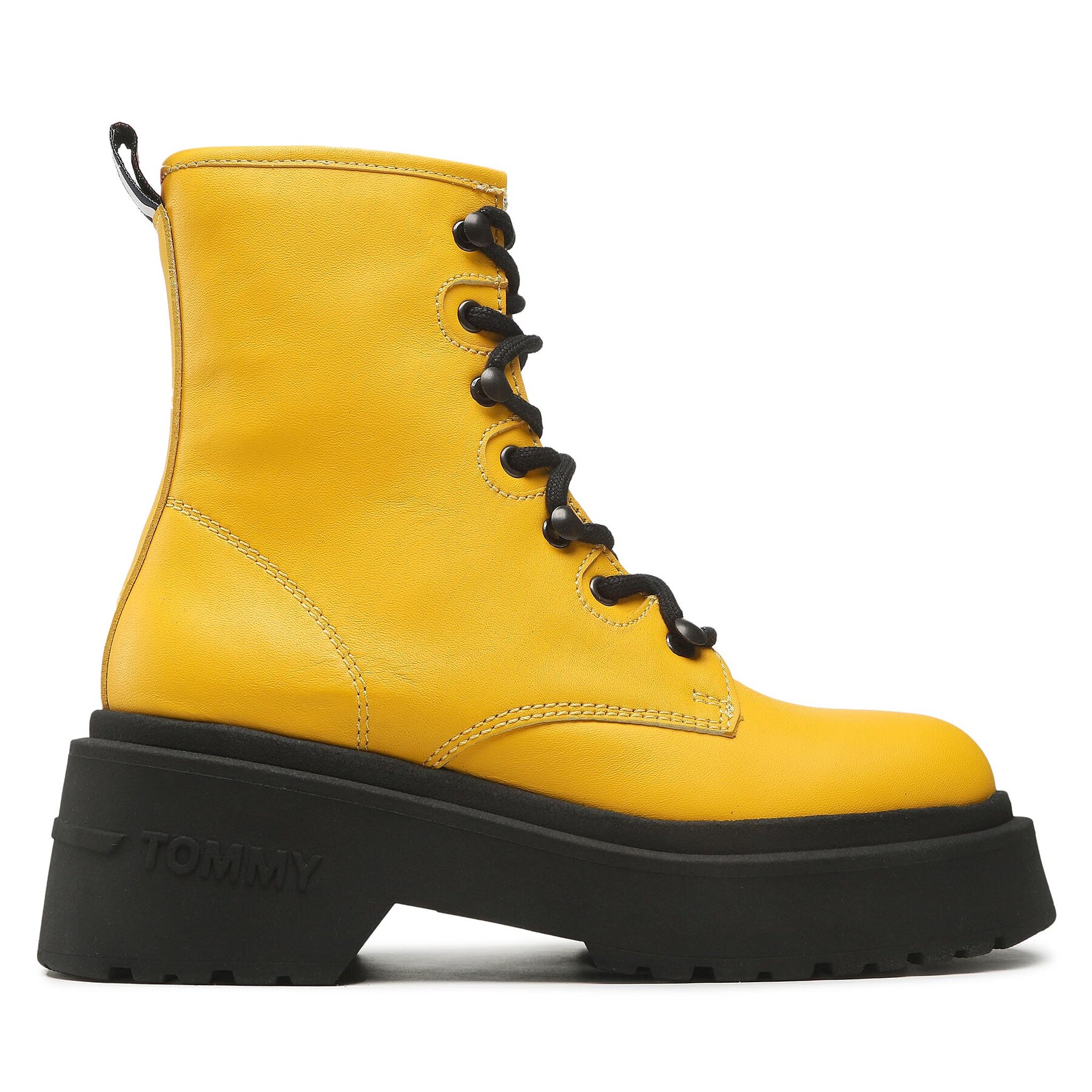 Stiefeletten Tommy Jeans Tommy Jeans Lace Up Chunky EN0EN02057 Warm Yellow ZFM von Tommy Jeans