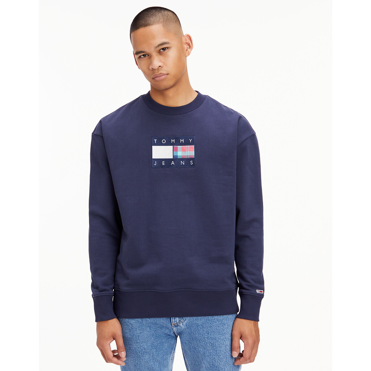 Sweatshirt mit Logo-Patch, Relaxed-Fit von Tommy Jeans