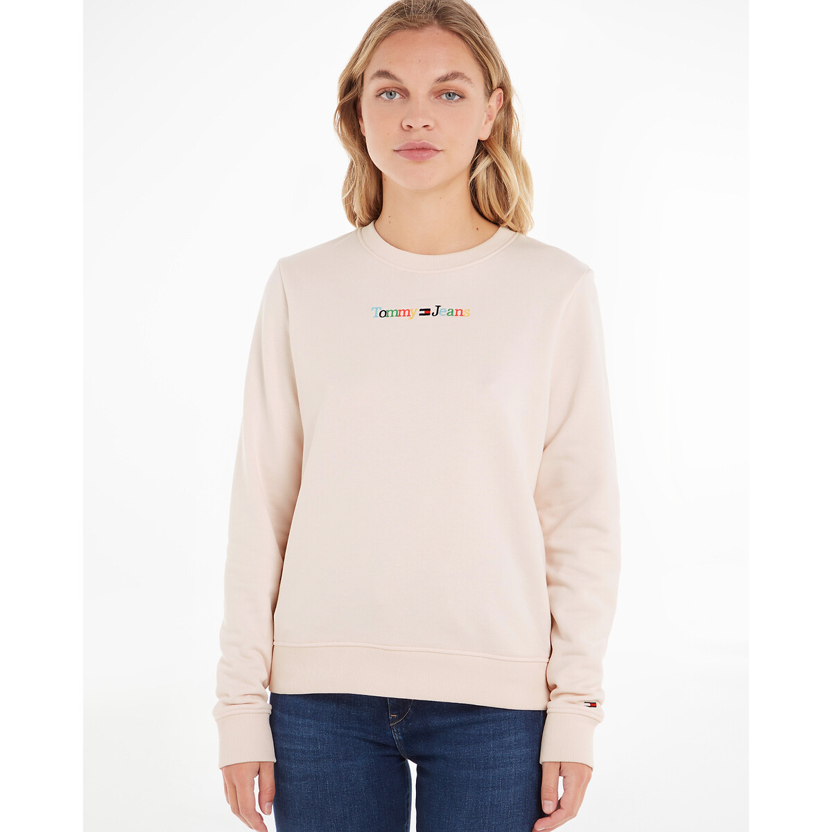 Sweatshirt mit Rundhals und Logo vorne von Tommy Jeans