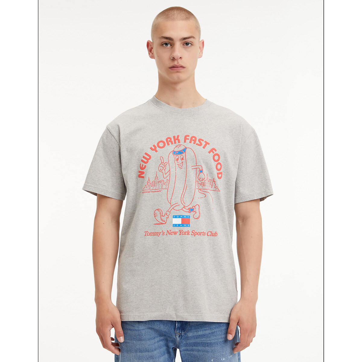 T-Shirt, runder Ausschnitt und Print von Tommy Jeans