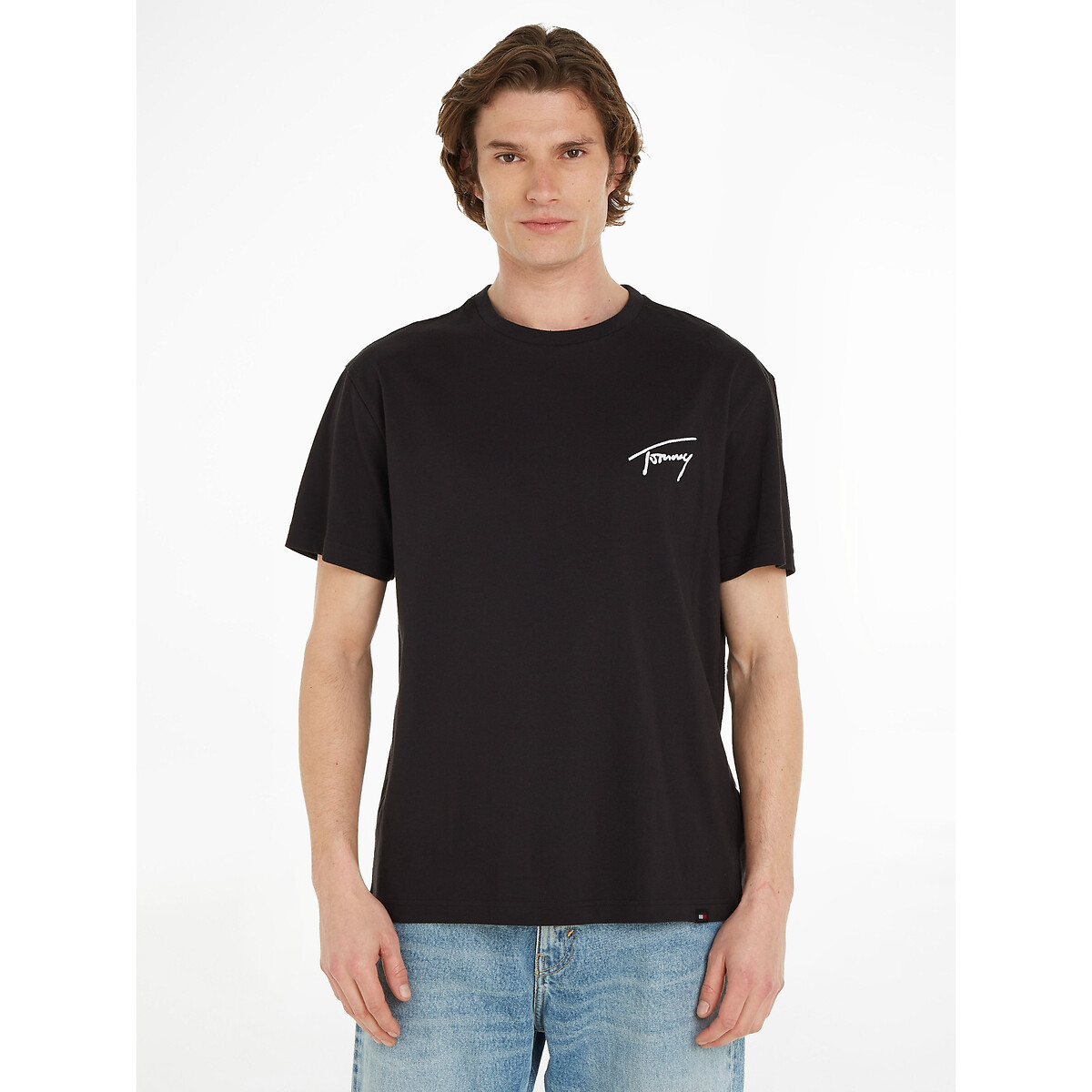 T-Shirt mit Logo-Signatur, Regular-Fit von Tommy Jeans