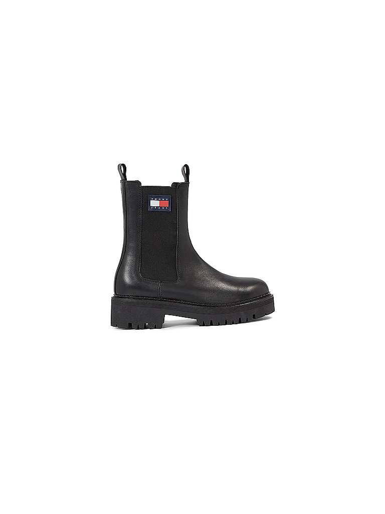 TOMMY JEANS Chelsea Boots schwarz | 41 von Tommy Jeans