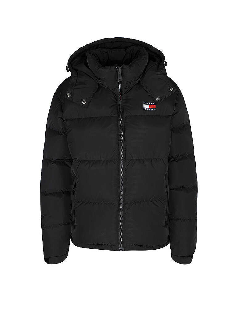 TOMMY JEANS Daunenjacke ALASKA schwarz | L von Tommy Jeans