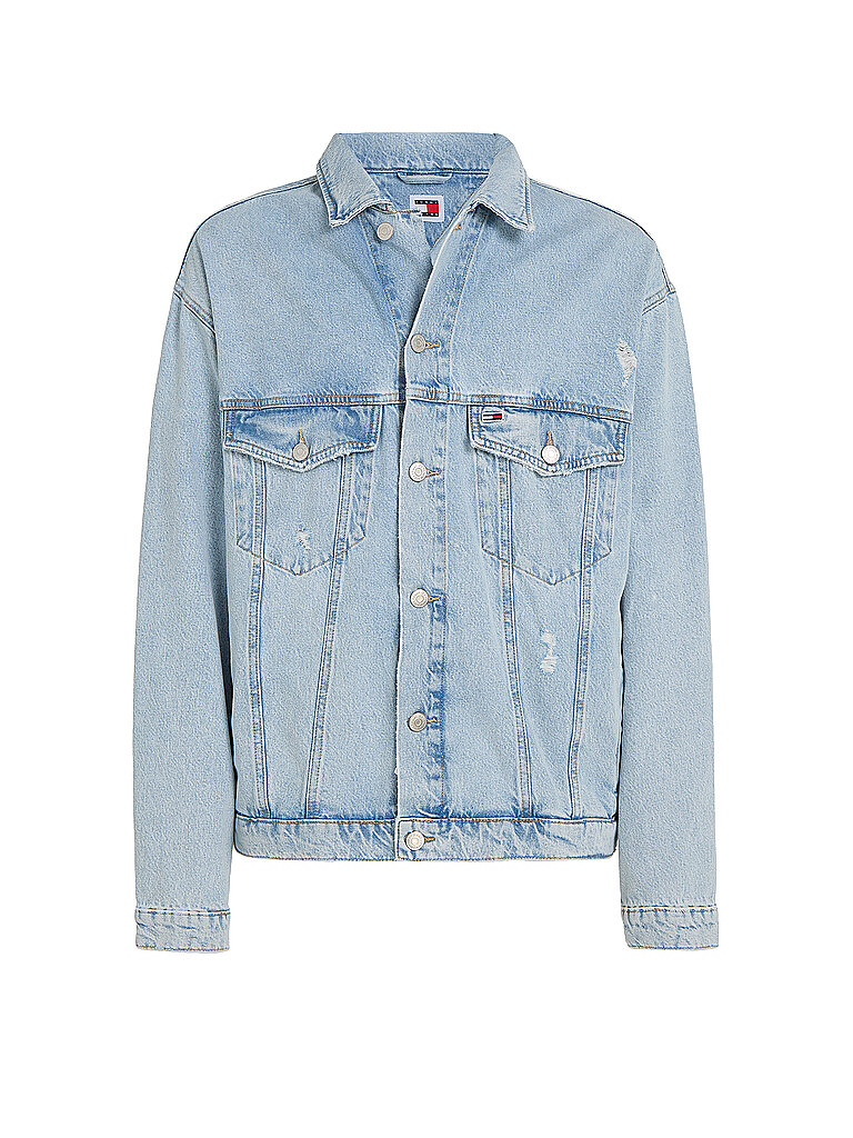 TOMMY JEANS Jeansjacke AIDEN hellblau | L von Tommy Jeans