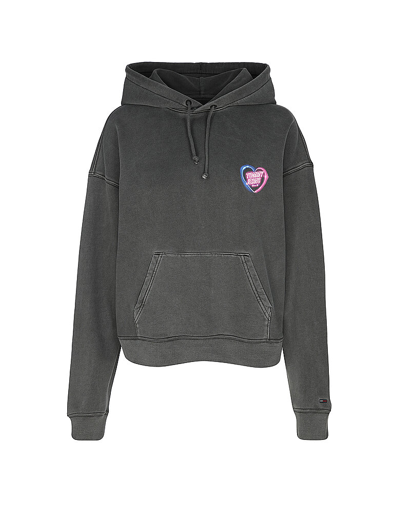 TOMMY JEANS Kapuzensweater - Hoodie schwarz | L von Tommy Jeans