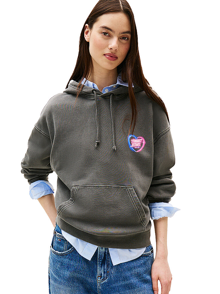 TOMMY JEANS Kapuzensweater - Hoodie schwarz | XS von Tommy Jeans