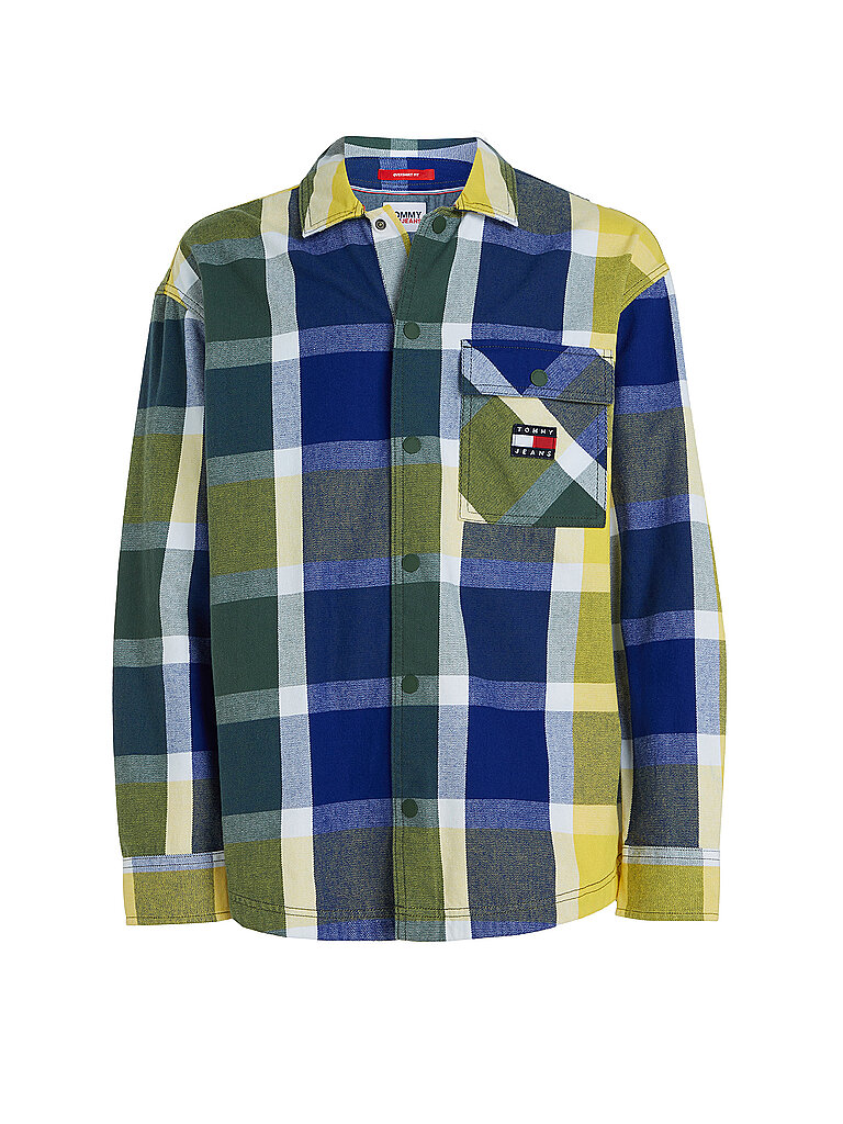 TOMMY JEANS Overshirt gelb | L von Tommy Jeans