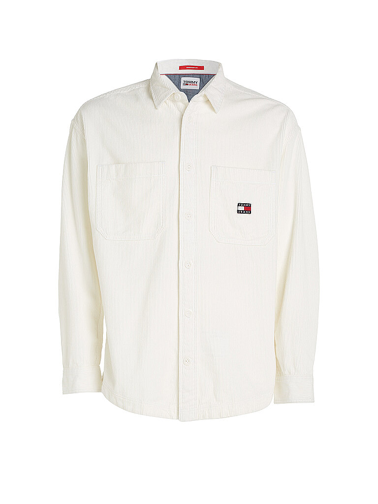 TOMMY JEANS Overshirt weiss | L von Tommy Jeans