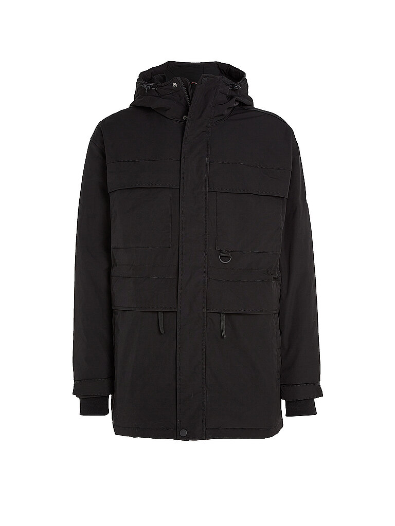 TOMMY JEANS Parka schwarz | M von Tommy Jeans