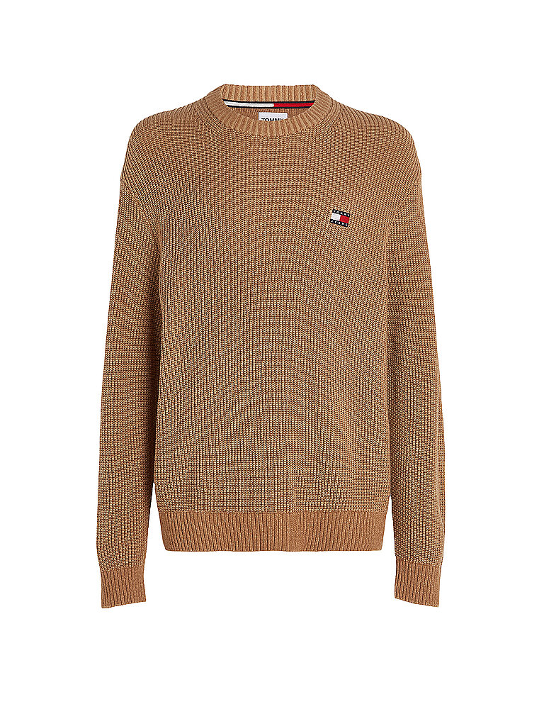 TOMMY JEANS Pullover beige | L von Tommy Jeans