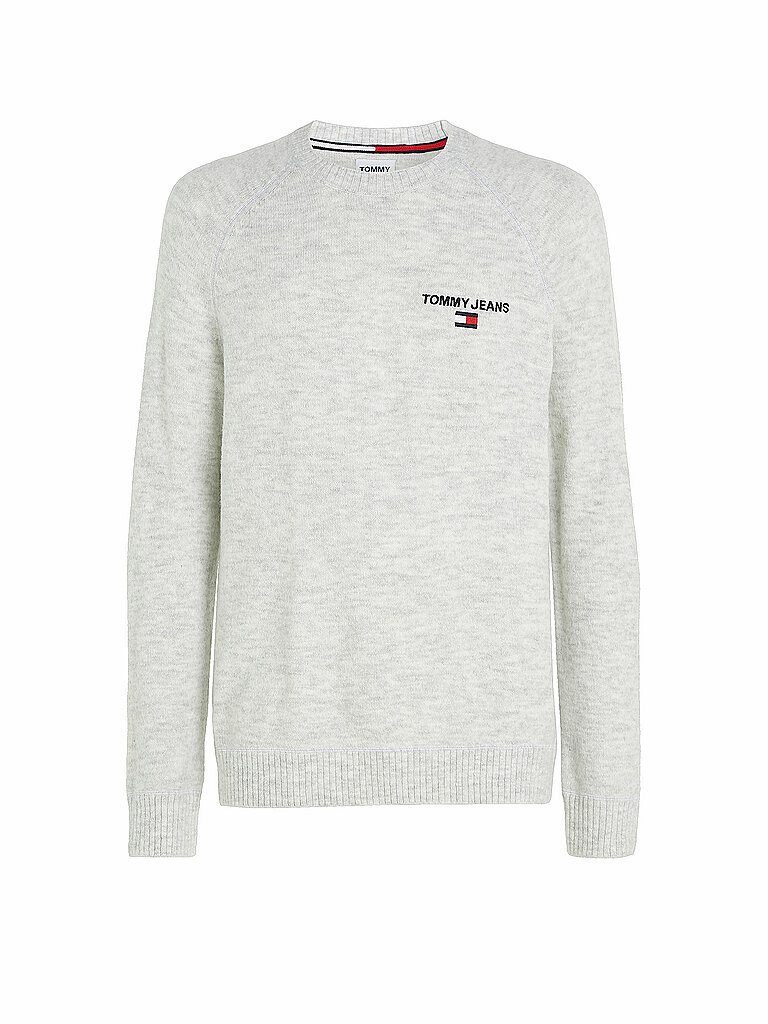 TOMMY JEANS Pullover hellgrau | M von Tommy Jeans