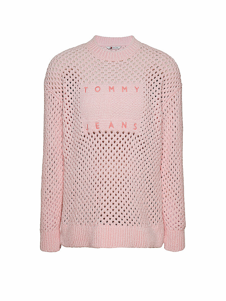 TOMMY JEANS Pullover  rosa | M von Tommy Jeans