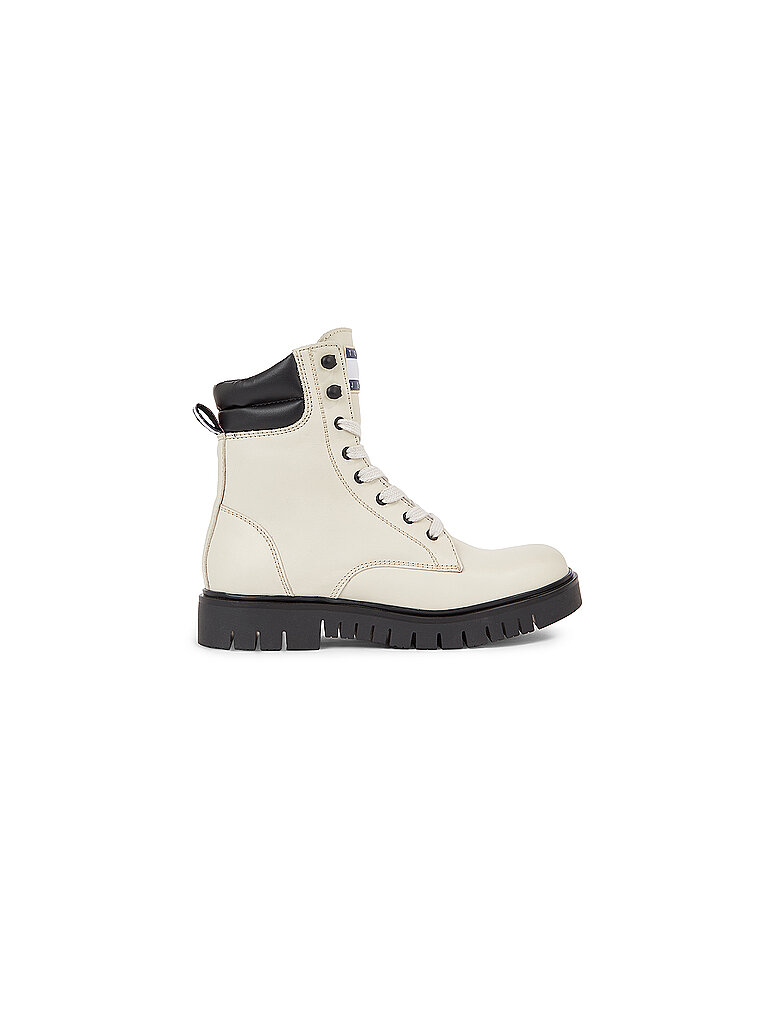 TOMMY JEANS Schnürboots beige | 36 von Tommy Jeans