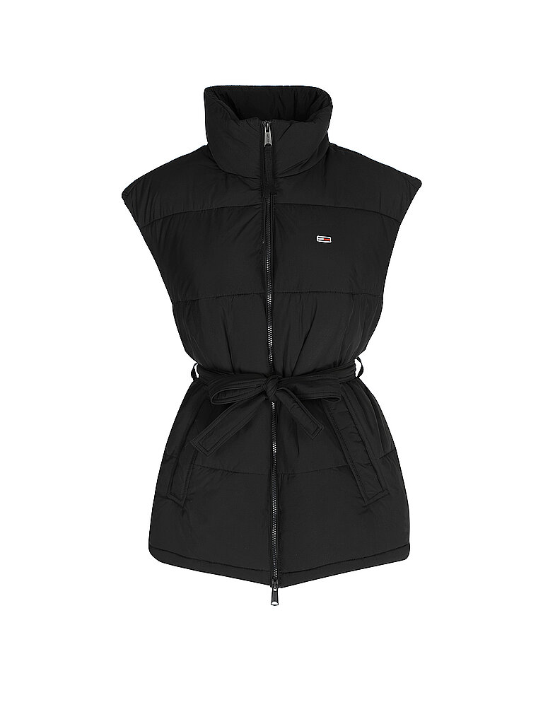 TOMMY JEANS Steppgilet  schwarz | M von Tommy Jeans