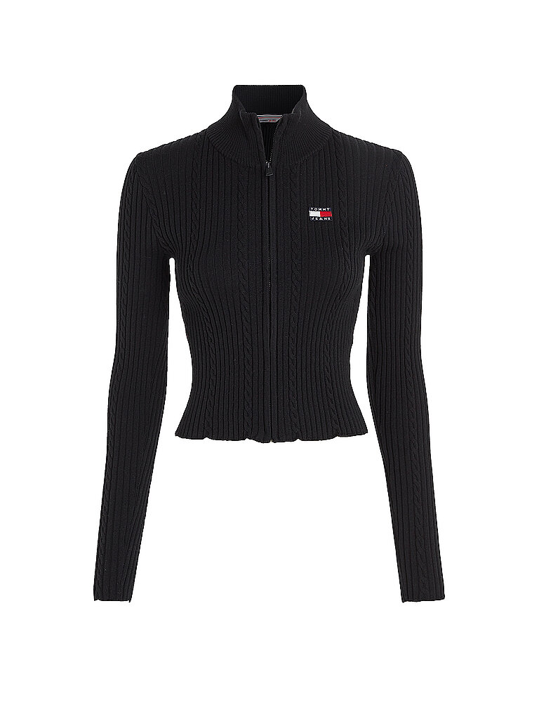 TOMMY JEANS Strickjacke schwarz | L von Tommy Jeans