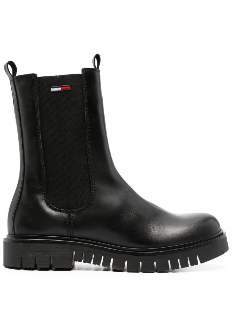 Tommy Jeans 30mm chunky Chelsea boots - Black von Tommy Jeans