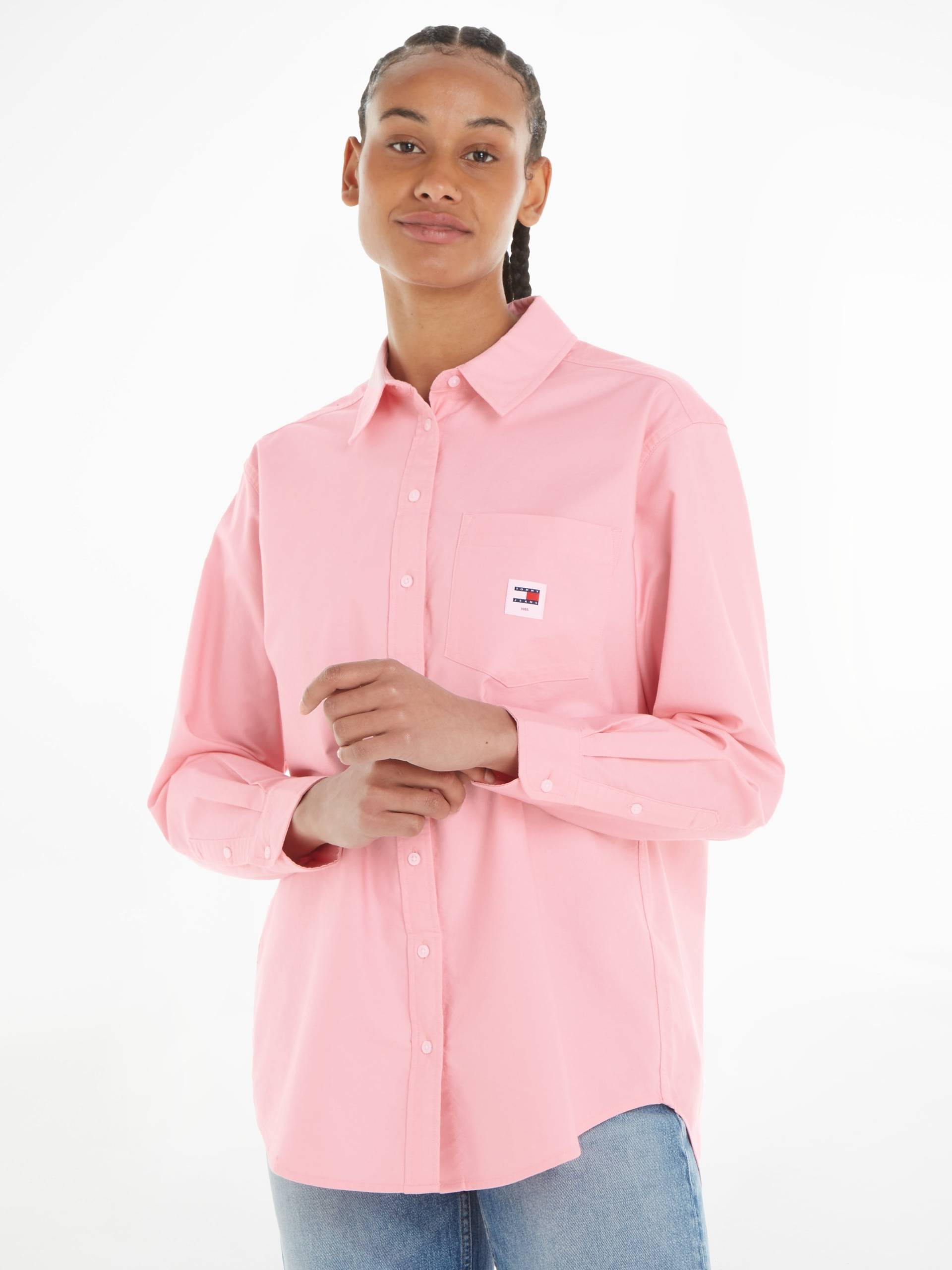 Tommy Jeans Blusentop »TJW BADGE BOYFRIEND SHIRT« von Tommy Jeans