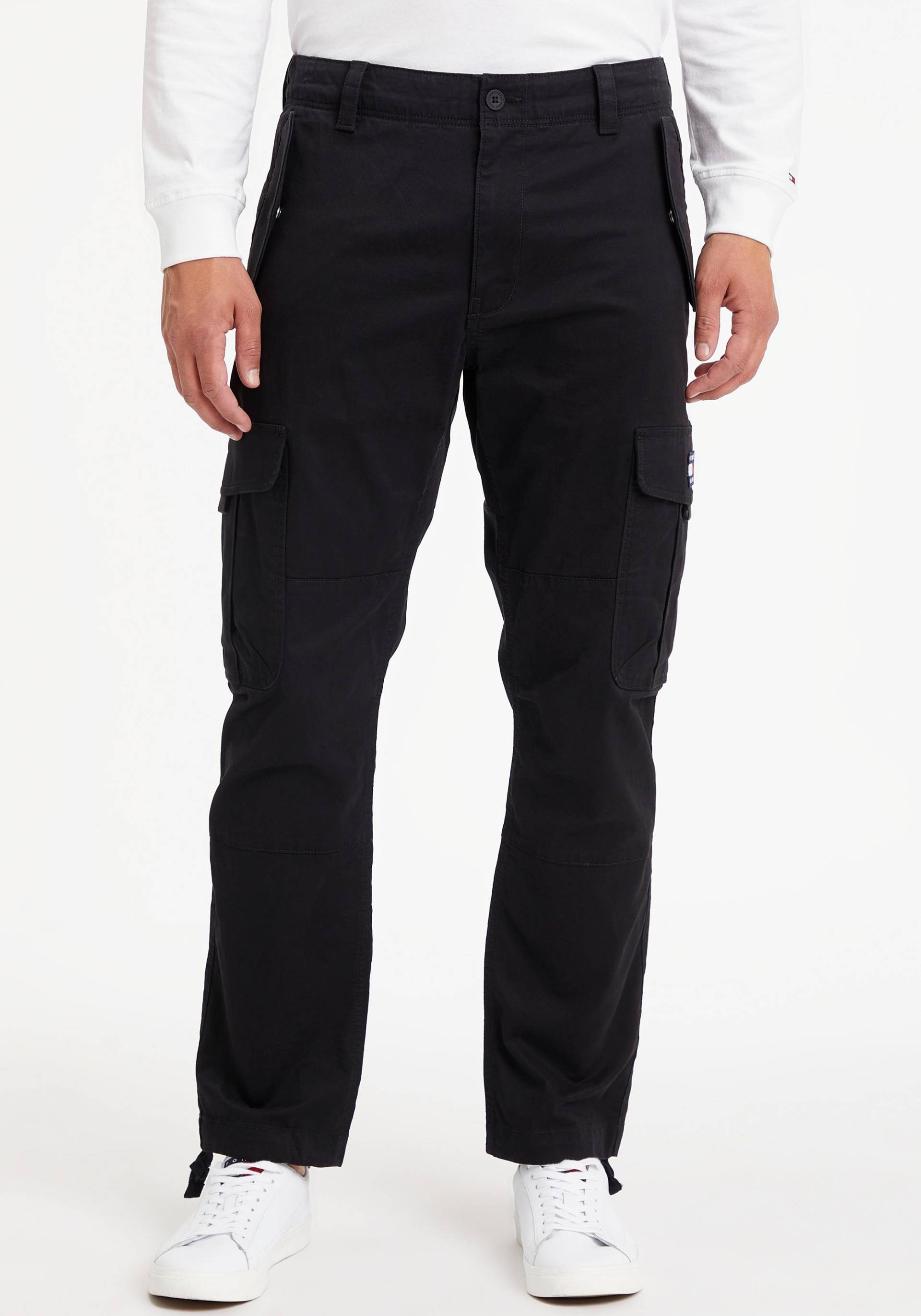 Tommy Jeans Cargohose »TJM ETHAN WASHED TWILL CARGO«, mit Bindebändern von Tommy Jeans