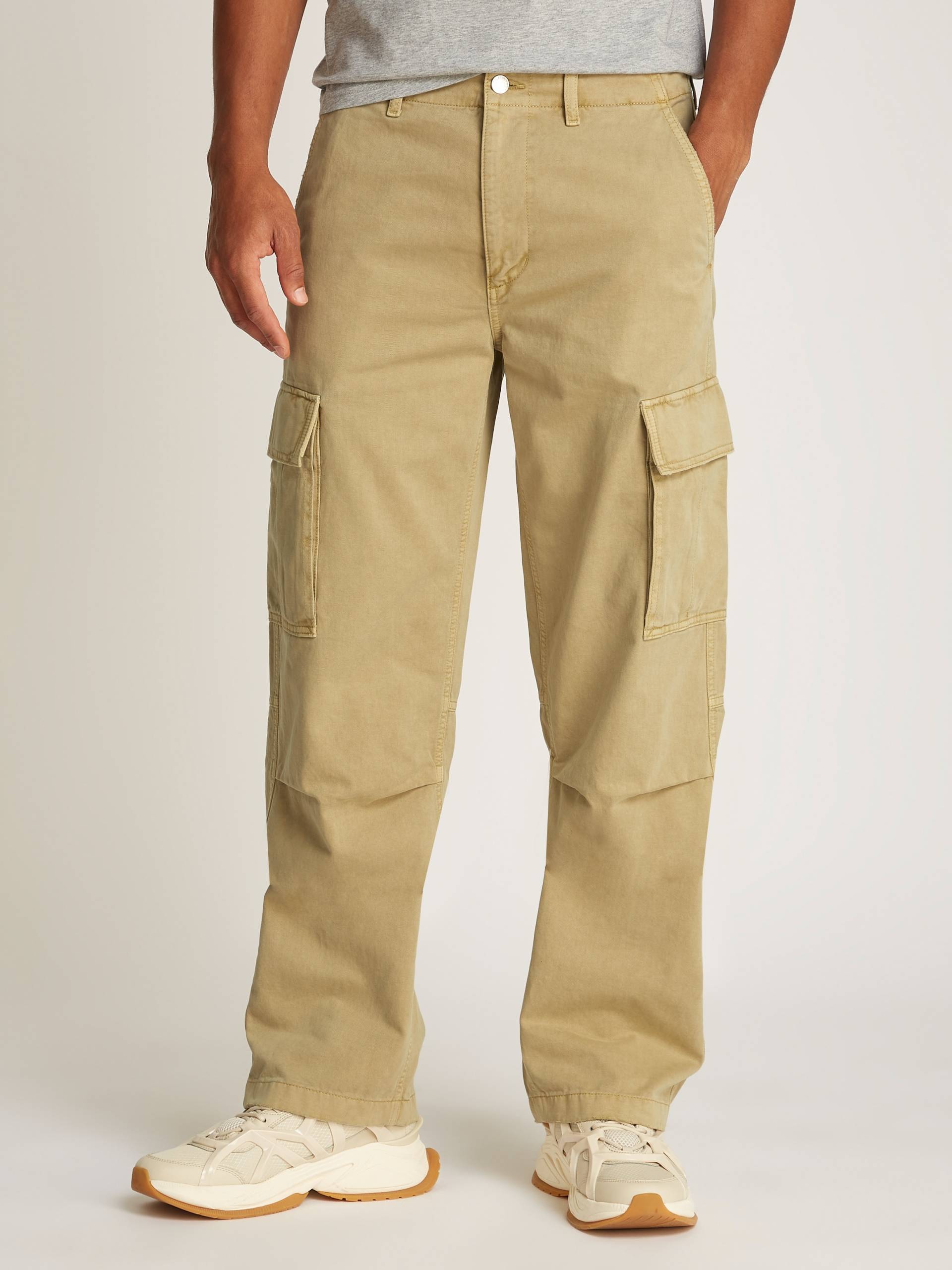 Tommy Jeans Cargohose »TJM JAIMIE COTTON CARGO«, mit Kniefalten von Tommy Jeans