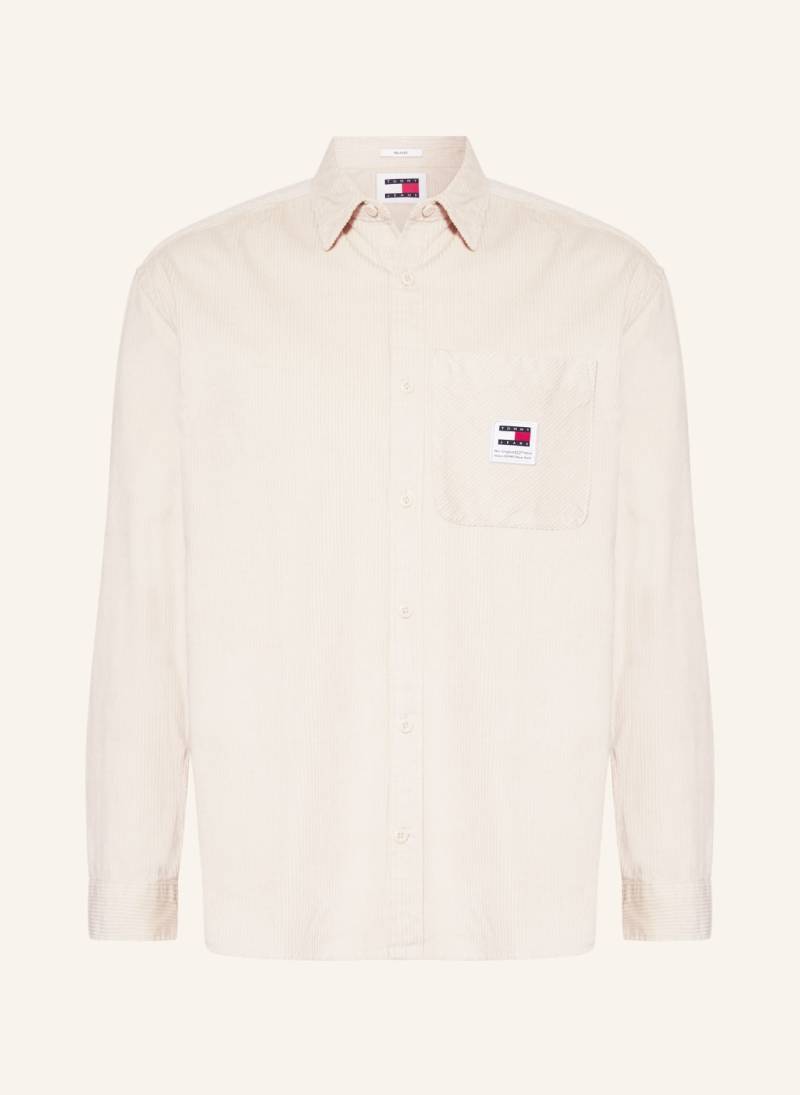 Tommy Jeans Cord-Overshirt beige von Tommy Jeans