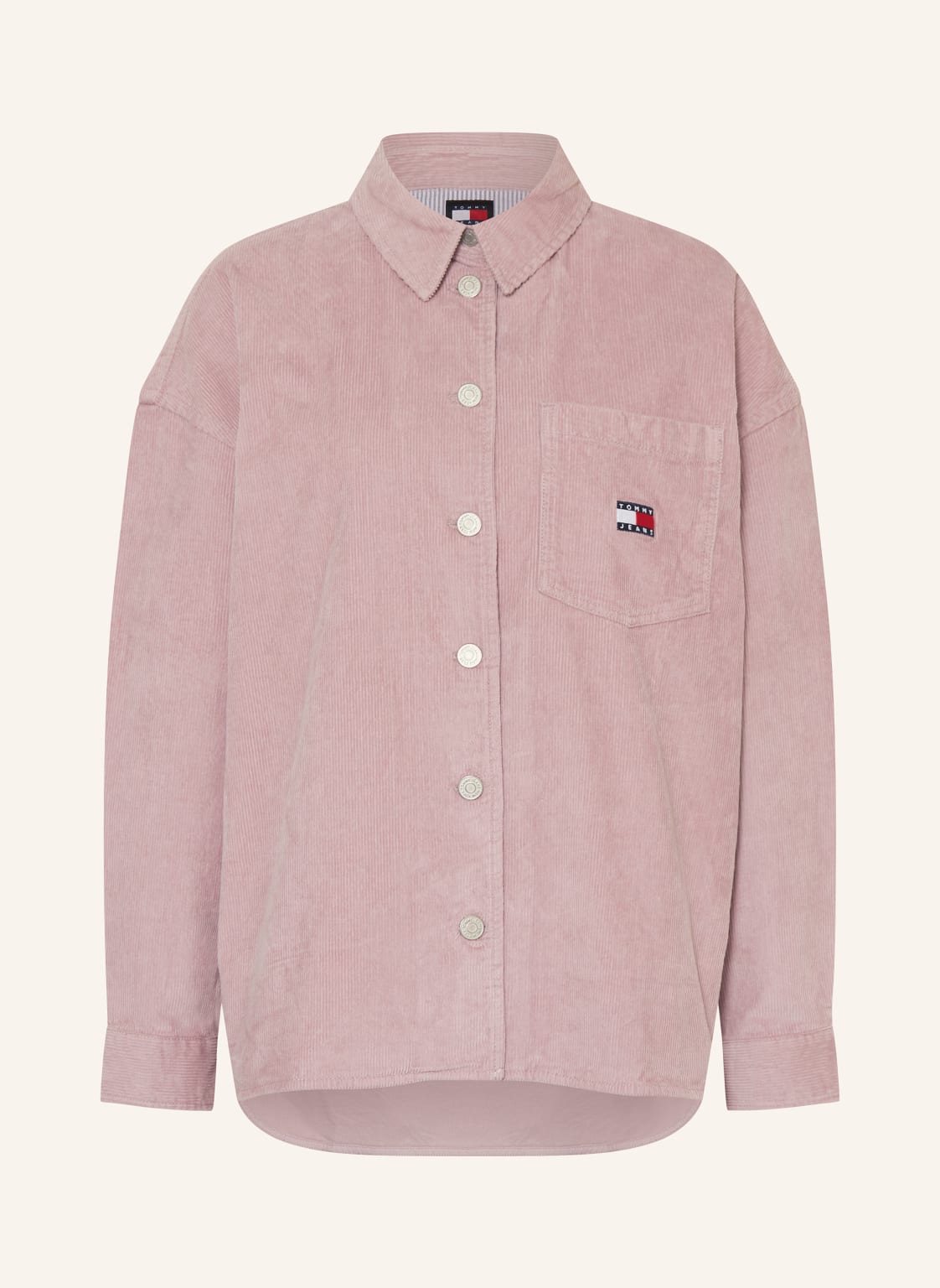 Tommy Jeans Cord-Overshirt rosa Tommy Jeans Cord-Overshirt rosa von Tommy Jeans