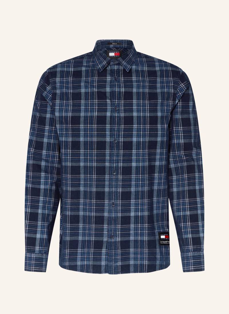 Tommy Jeans Cordhemd Regular Fit blau von Tommy Jeans