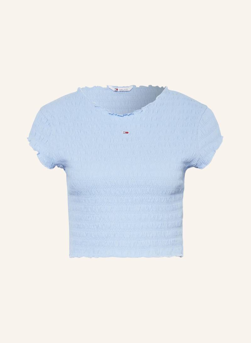 Tommy Jeans Cropped-Shirt blau von Tommy Jeans