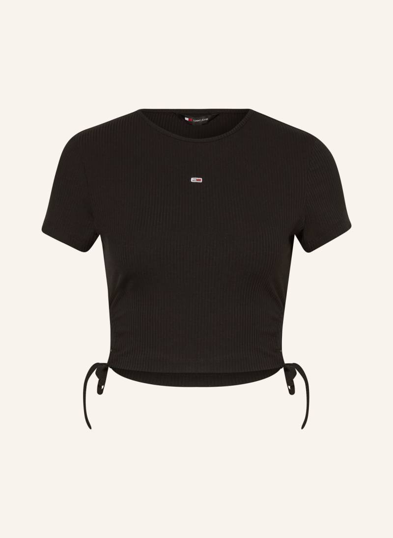 Tommy Jeans Cropped-Shirt schwarz von Tommy Jeans